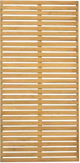 Forest Garden Brown Slatted Wood Trellis Support, H: 90 cm