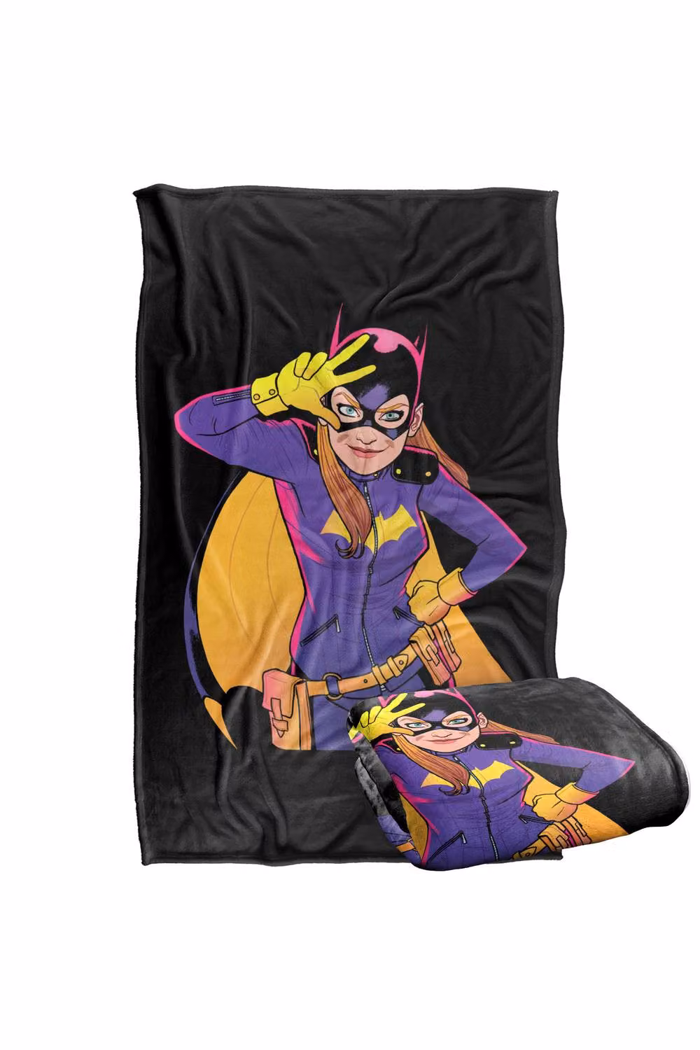 Warner Bros. Batman and Batgirl Super Soft Fleece Throw Blanket for Children, Multicolour, W: 91.44 cm x L: 147 cm – 7