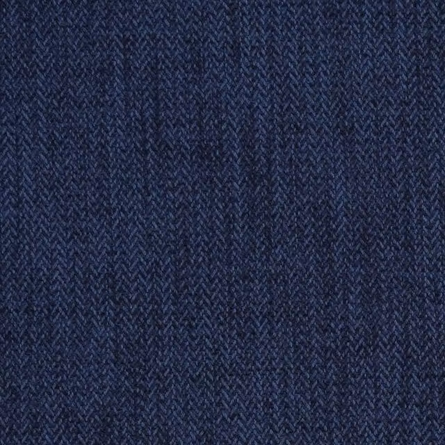 Ante Decor Herringbone Graphic Fabric in Navy Blue