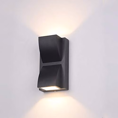 Netlighting Modern LED Outdoor Wall Lamp Black, Warm White 3000K, 120lm, IP54