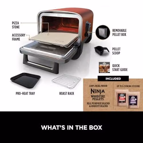 Ninja Woodfire Electric Outdoor Pizza Oven, Orange, OO101UK – 2