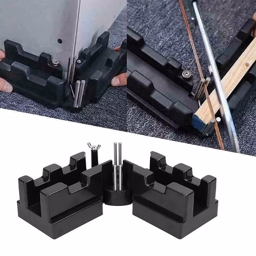 NESTLUNE 2-in-1 Mitre Measuring Tool for Sawing Mitre Angles, Black, W: 10000 mm, H: 520 mm – 3