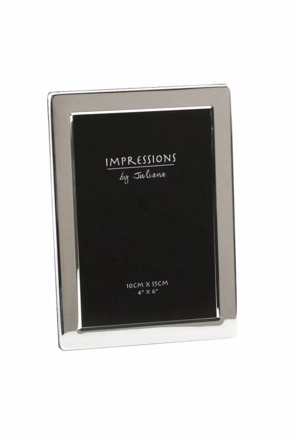 KDMD Impressions Silverplated Single Photo Frame, Silver, W: 10.16 cm x H: 15 cm – 2