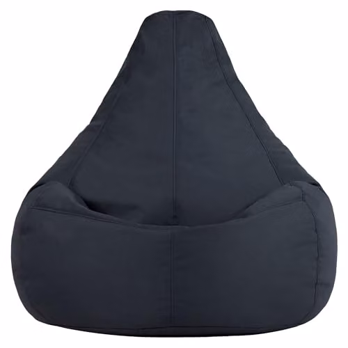 Bean Bag Bazaar 2 Pack of Grey Outdoor Bean Bags with Filling Included and Water Repellent Fabric – 5