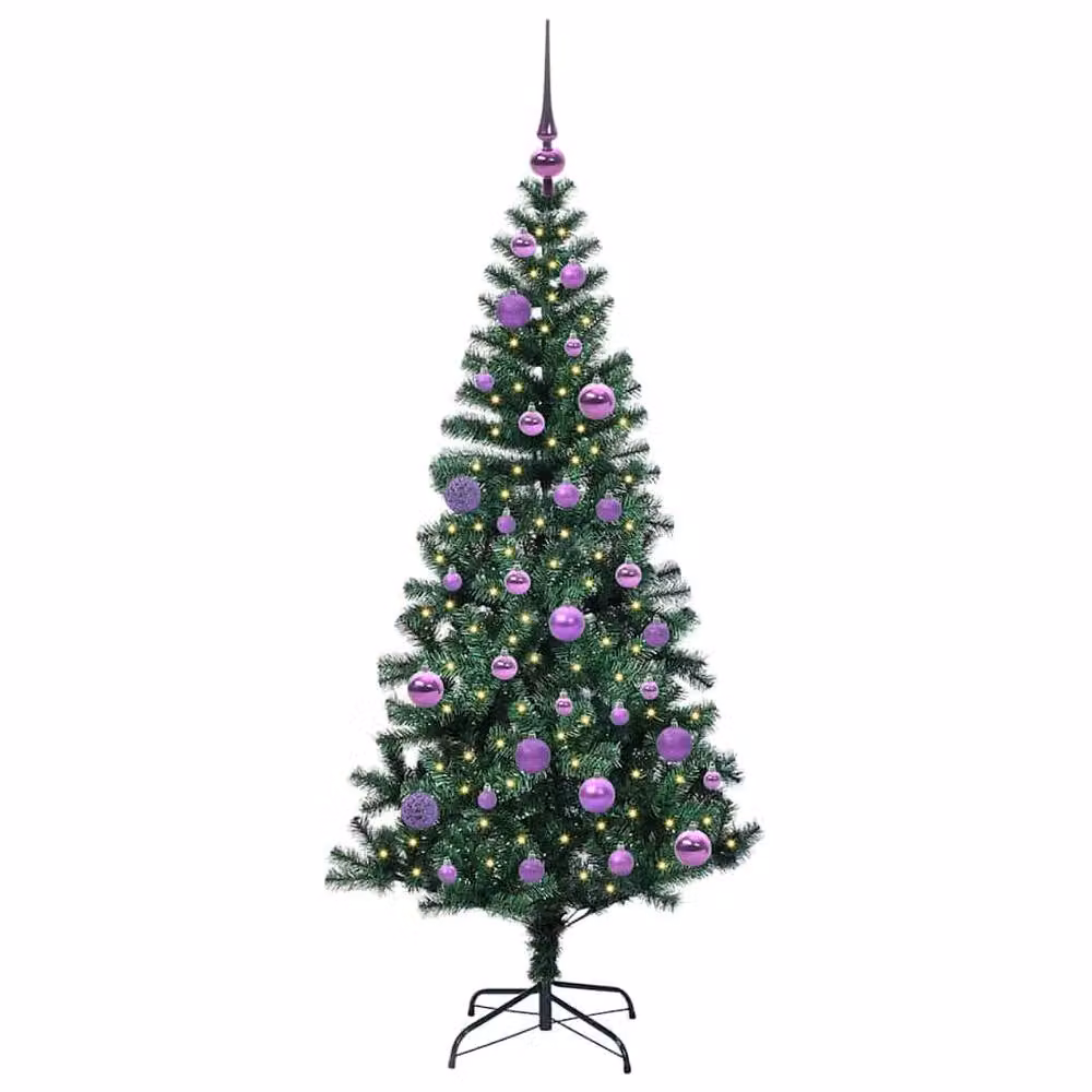 Berkfield Home Pre-lit Artificial Christmas Tree, Green, Height: 150 cm – 3