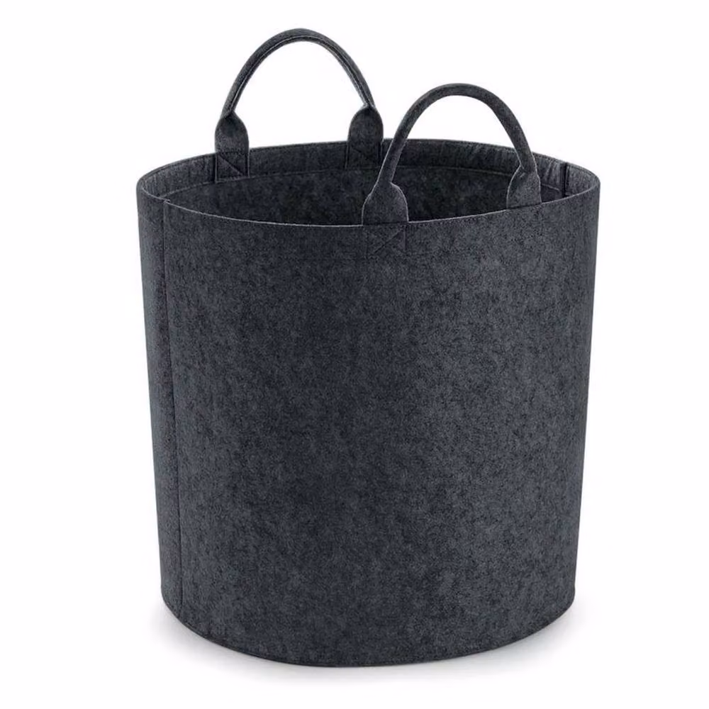 Bagbase Felt Trug with Handles in Charcoal Grey – 2