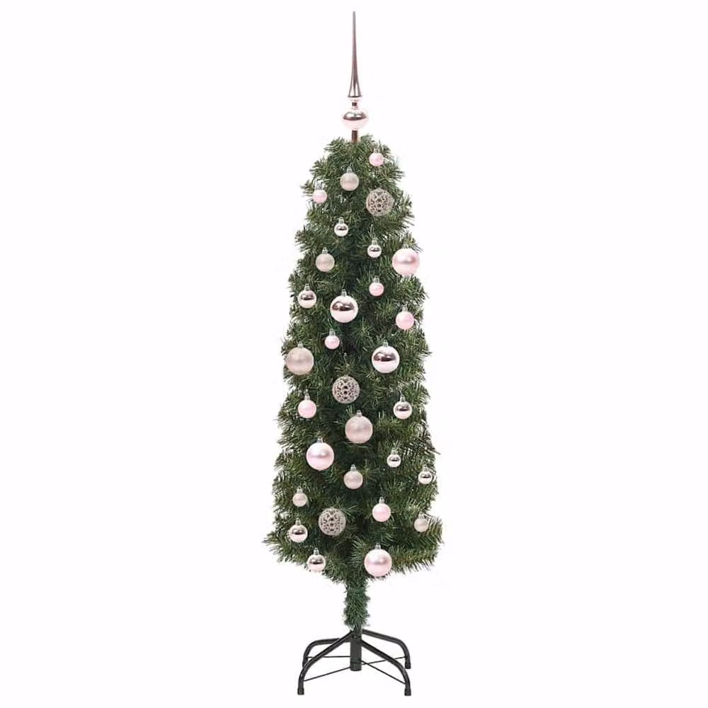 Berkfield Home Artificial Green Christmas Tree with 150 LEDs and Stand, H 120 cm x W 38 cm x D 38 cm – 4