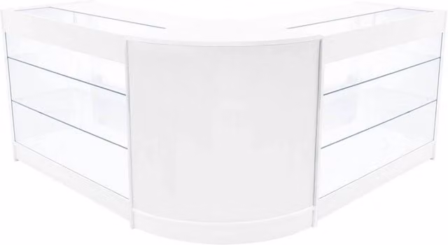 Monstershop Helios LED Shop Counter Set CM60 and 2 x K1200 in White