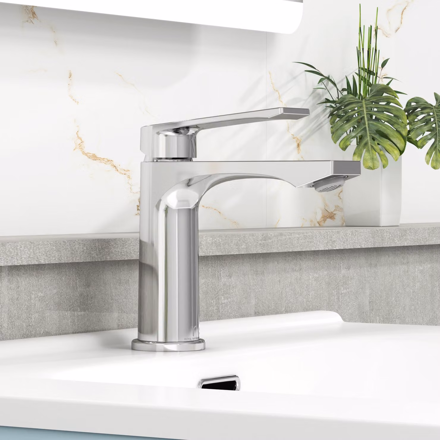 Royal Bathrooms Cora Mono Basin Mixer Single Lever Tap in Chrome