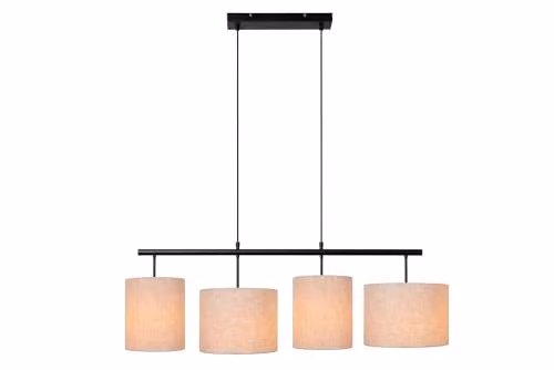 Lucide Maya Pendant Light, Beige, 4 x E27 – 1