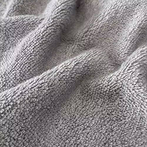 Allure Bath Fashions Bamboo Bath Sheet in Silver Grey, 90 x 150 cm, 550GSM Fluffy Terry Towel – 1