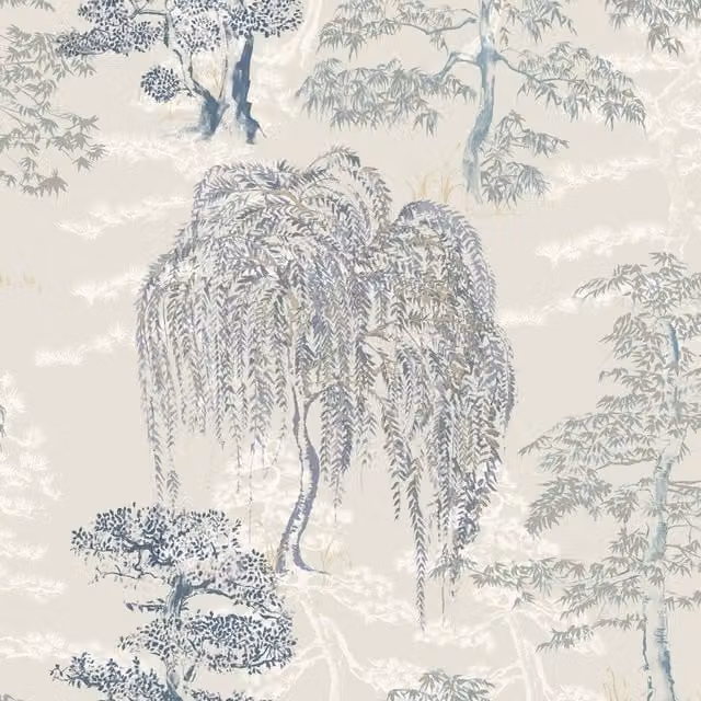 Arthouse Garden Wallpaper in Blue – 1