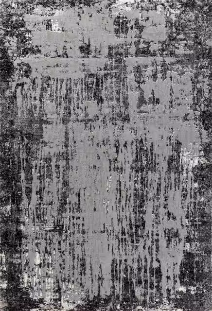 Desire Rugs Serenity Modern Abstract Area Rug in Black, W: 150 cm, D: 80 cm