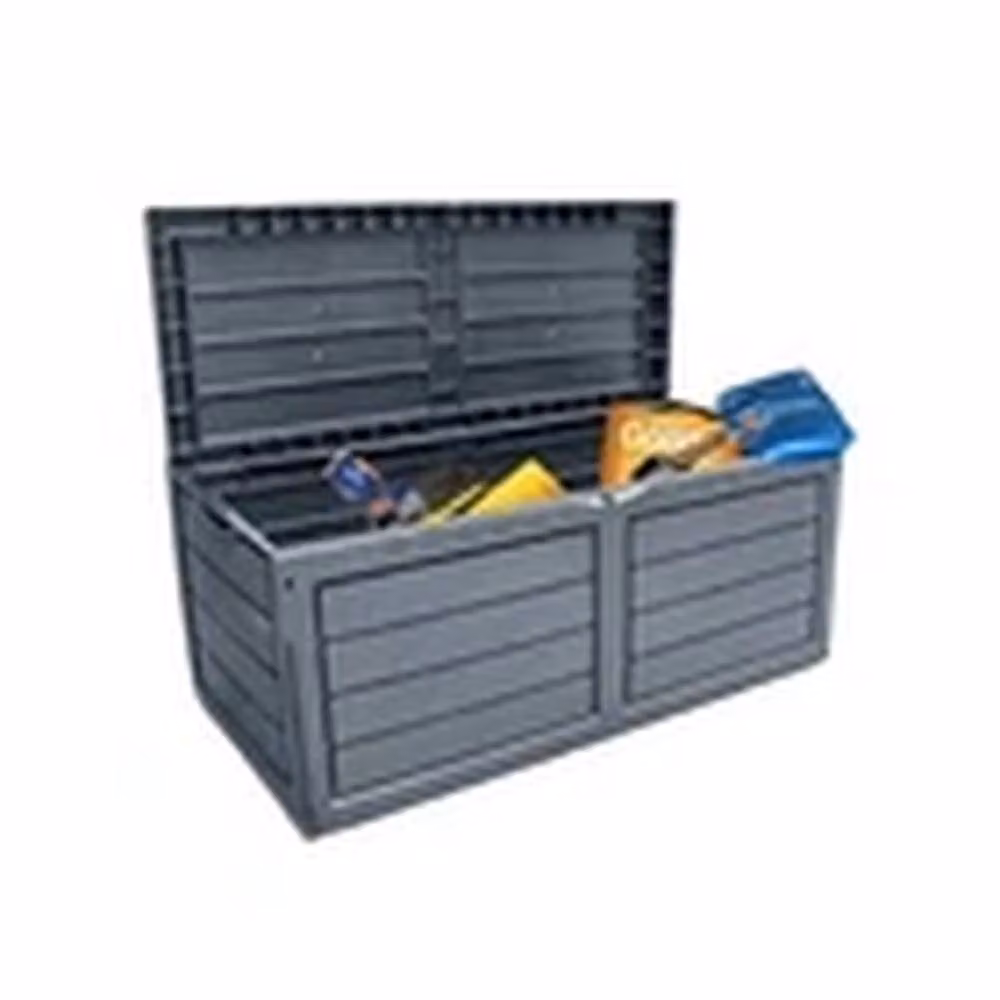 Hinsinc 320L Plastic Outdoor Storage Box in Dark Garden Grey, W/D/H: 119 x 53 x 52 cm – 2