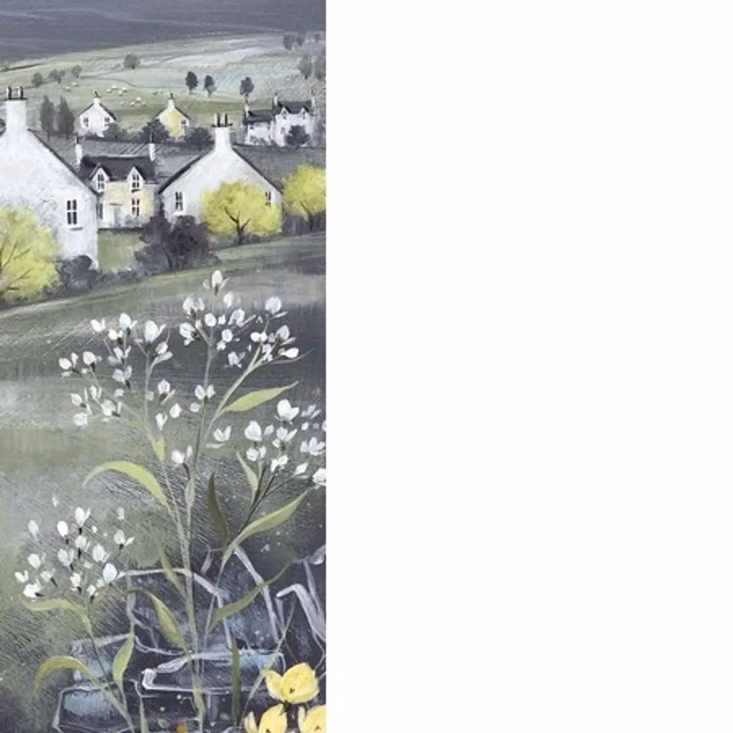 Diane Demirci Chalkboard Hills II Landscape Paper Poster in Mid Grey – 2