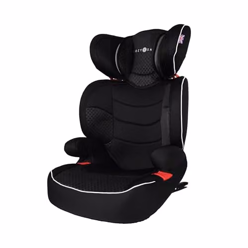 Cozy N Safe Augusta EZFix High Back Booster Car Seat 15-36kg with Isofix Base, Black/Grey