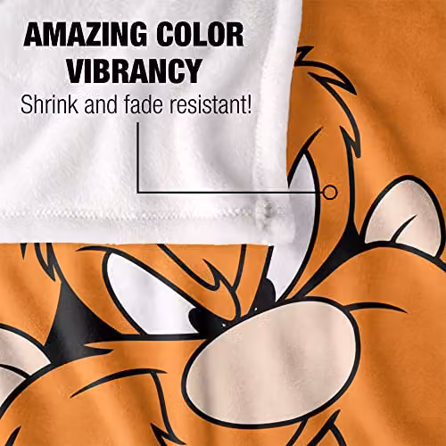 LOGOVISION Looney Tunes Super Soft Microfibre Fleece Throw Blanket, Multicolour and White, W/D/H: 152 x 127 cm – 3