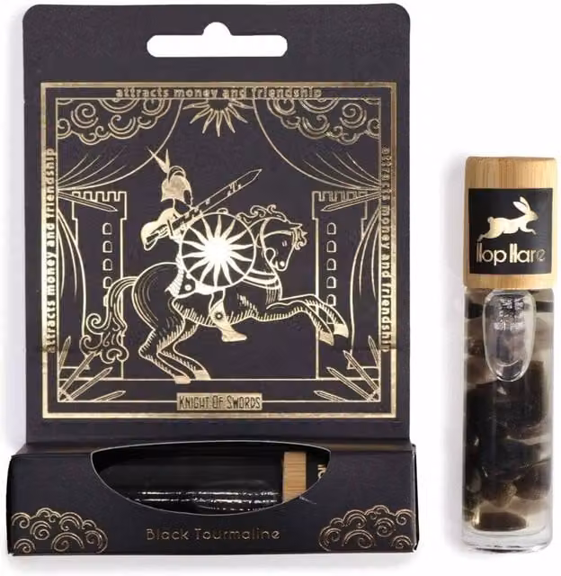 KDMD HH Tarot Roll-On Knight of Swords for Prosperity and Protection in Black – 1