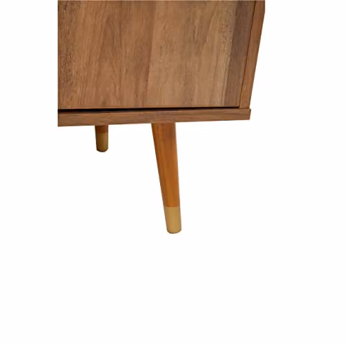 Orsina Industrial Two Door Wood Sideboard in Brown, W: 114 cm, D: 39 cm, H: 70 cm – 5