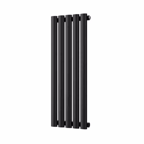 UK Radiators Omeara Black Elliptical Tube Horizontal Designer Radiator, W: 29.0 cm, H: 80.0 cm – 2