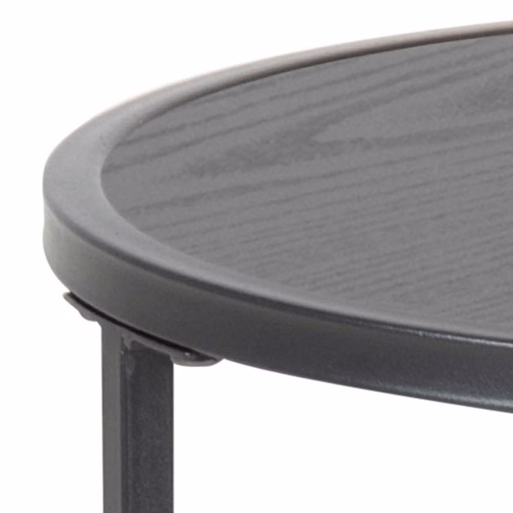 Wyld Haus El Paso Small Round Side Table in Matt Black Metal – 4