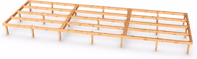 Empire Sheds 18x6 Empire Timber Shed Base in Green
