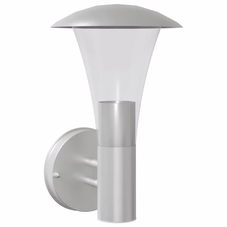 Berkfield Home Modern Silver Stainless Steel Outdoor Wall Light for Garden