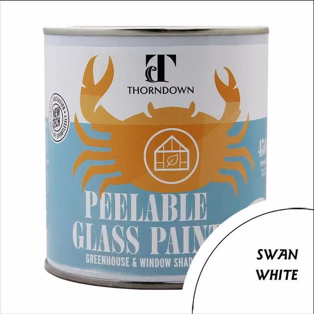 Thorndown Swan White Peelable Glass Paint in Satin White
