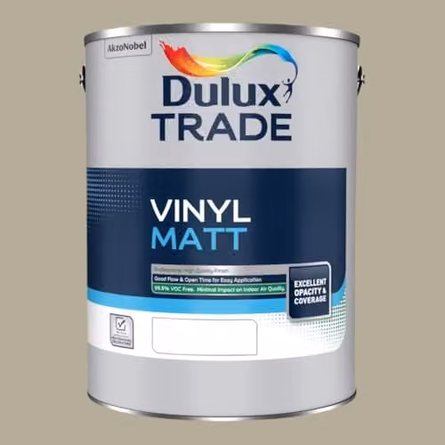 Dulux Trade Vinyl Matt Dispersion Paint in Overtly Olive, 5 l