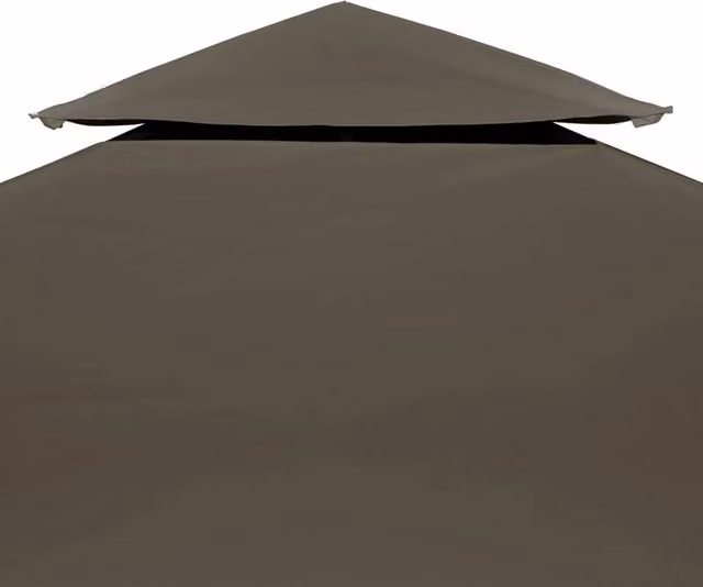 Berkfield Home Durable 2-Tier Polyester Gazebo Top Cover in Beige – 1