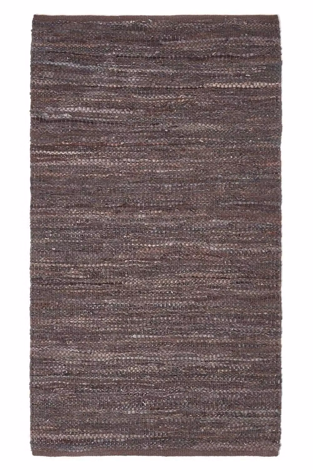 Homescapes Denver Brown Woven Leather Rectangular Rug W/D: 120 x 180 cm – 2