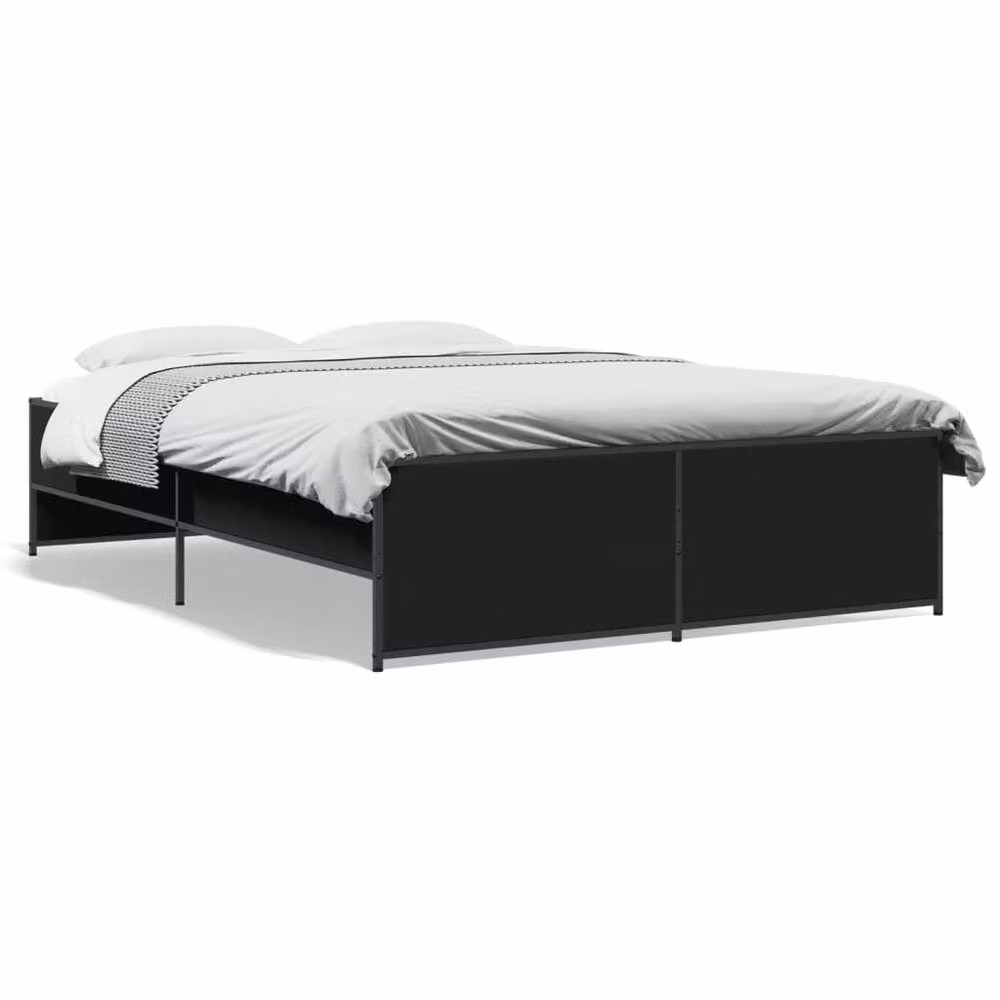 Berkfield Home Durable Bed Frame in Black, W/D/H: 120 x 200 x 40.5 cm – 3