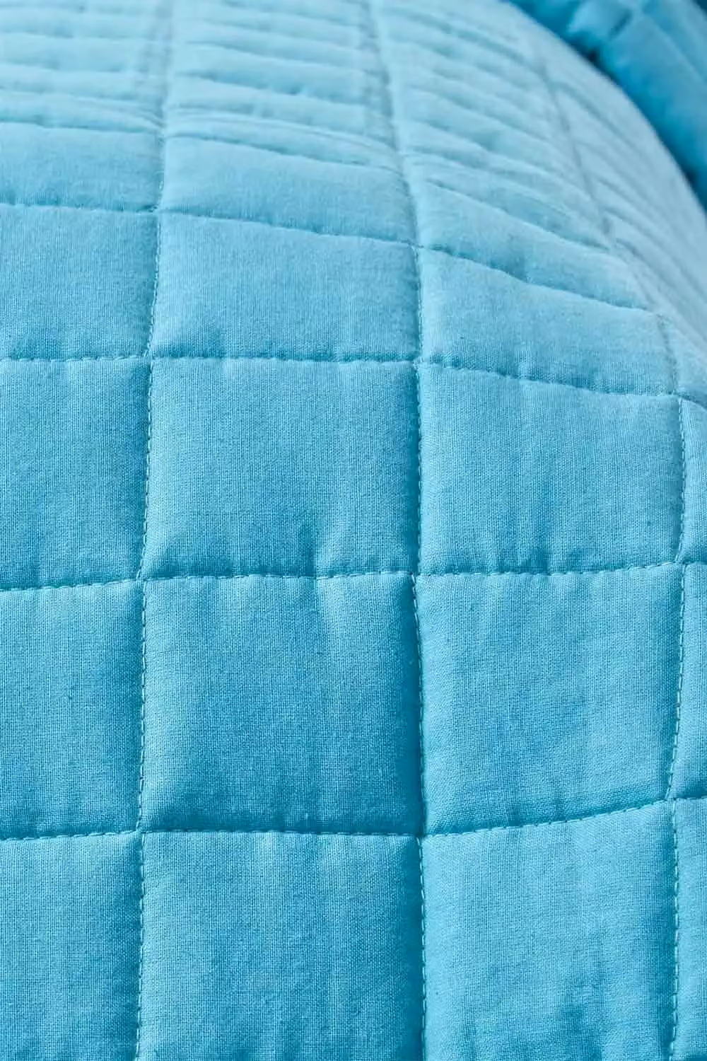 Homescapes Reversible Quilted Cotton Bedspread in Petrol Turquoise, Double – 4