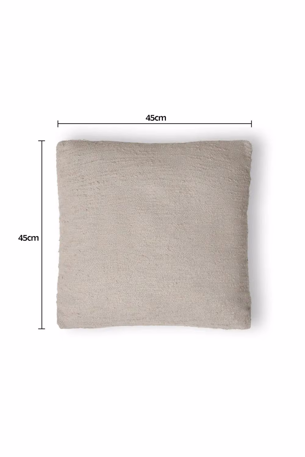 BHS Grey Textured Slub Square Cushion – 2