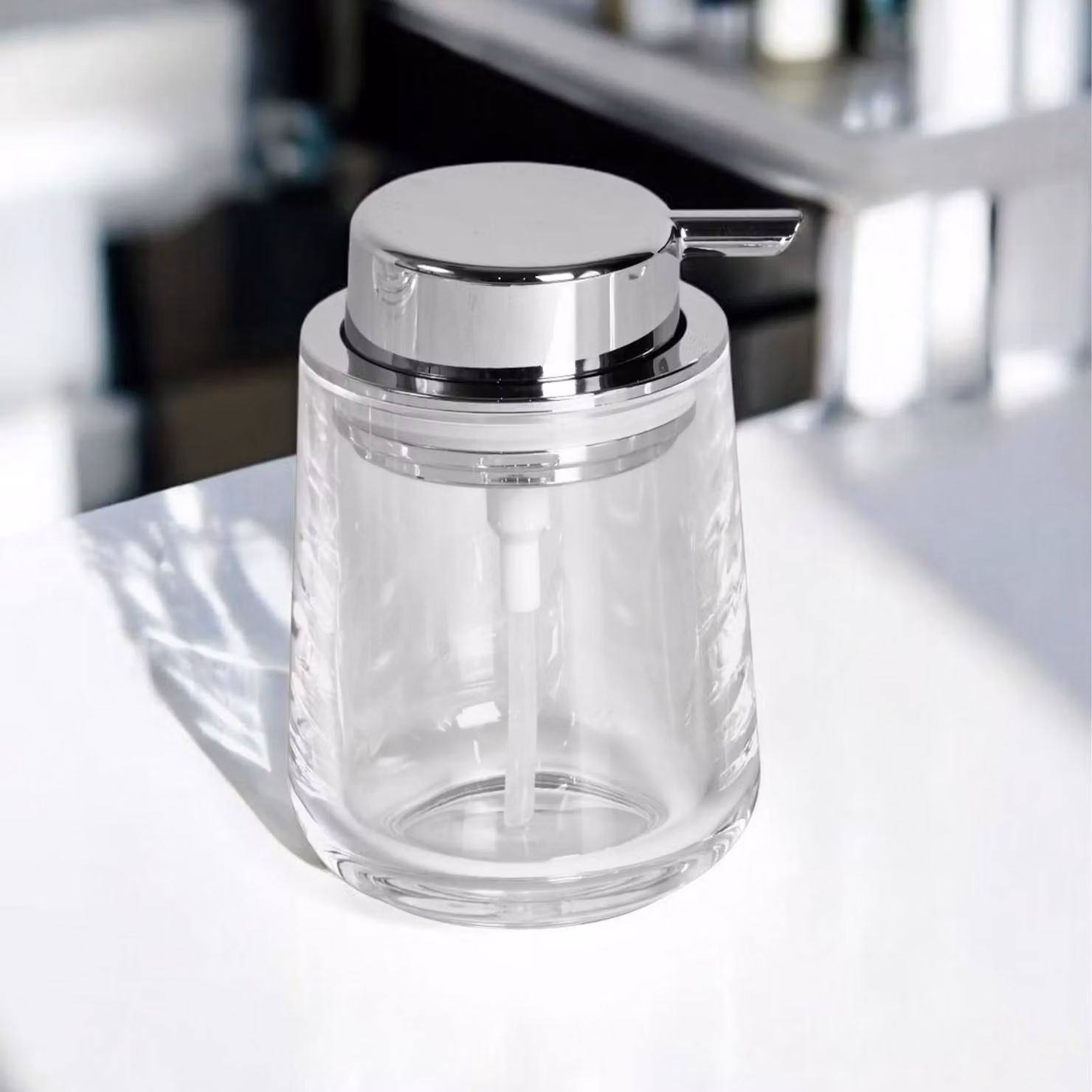 Showerdrape Clarion Clear Acrylic 4 Piece Bathroom Accessory Set