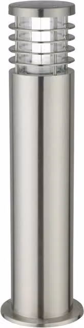 First Choice Lighting Bloom Silver Brushed Stainless Steel Dimmable LED Outdoor Post Light for Garden and Terrace – 1