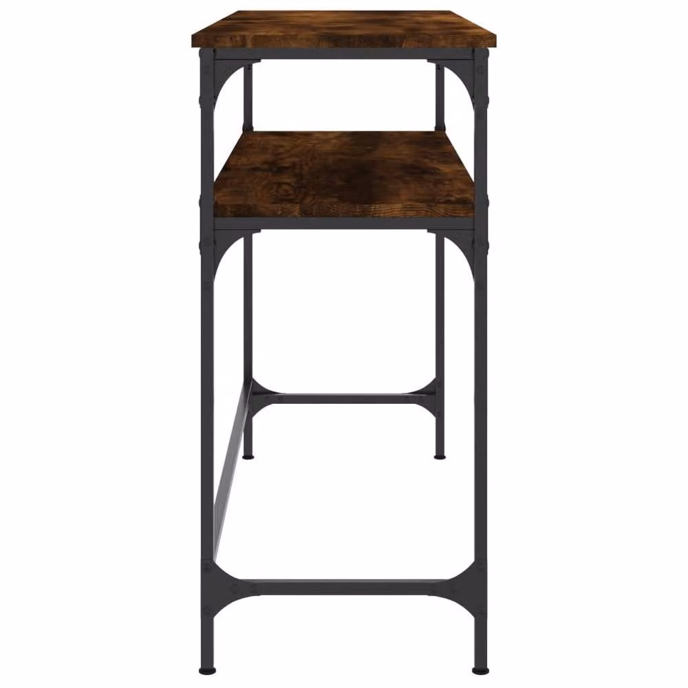 Berkfield Home Decorative Console Table in Smoked Oak Brown, W/D/H: 100 x 35.5 x 75 cm – 4