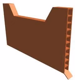 Manthorpe Building Products Subfloor Ventilation Weep Vent Grille in Terracotta