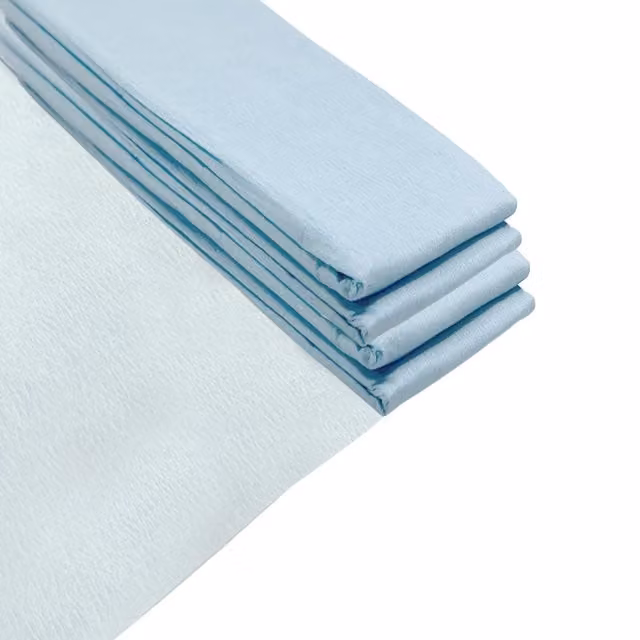 Janrax Blue Matte Crepe Paper Sheets, Pack of 5