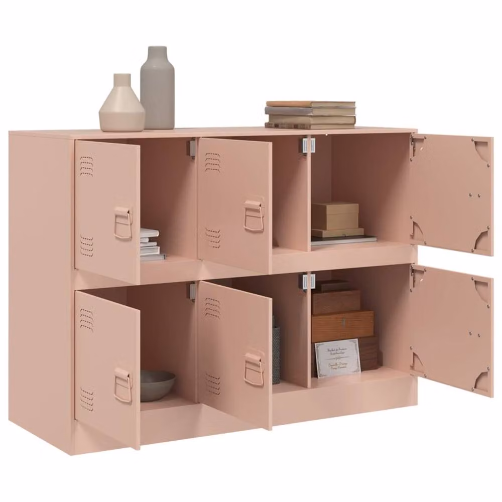 Berkfield Home Pink Metal Sideboard, W/D/H: 99 x 39 x 73 cm – 2
