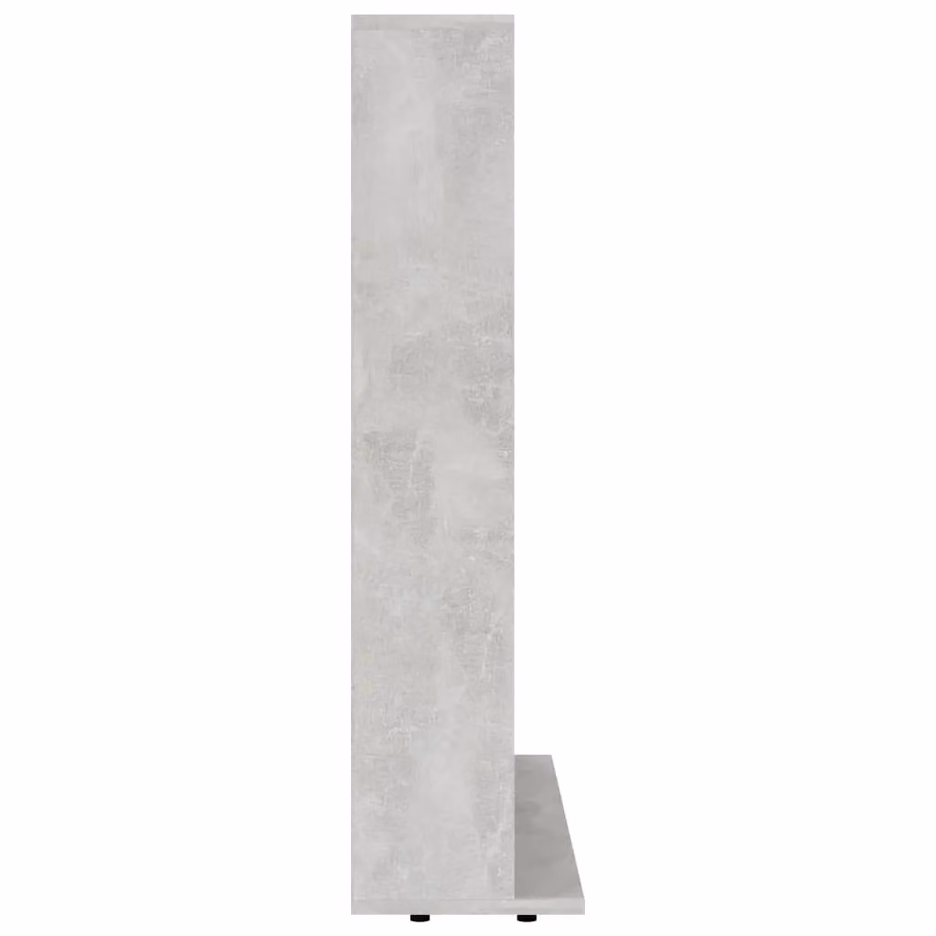 Berkfield Home CD Cabinet in Concrete Grey, W/D/H: 102 x 23 x 89.5 cm – 3