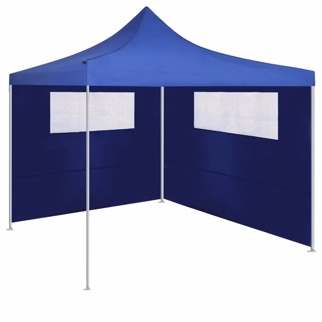 Berkfield Home Gazebo Sidewalls with Windows, 2 Piece Set, Blue, H 210 cm x W 410 cm – 3