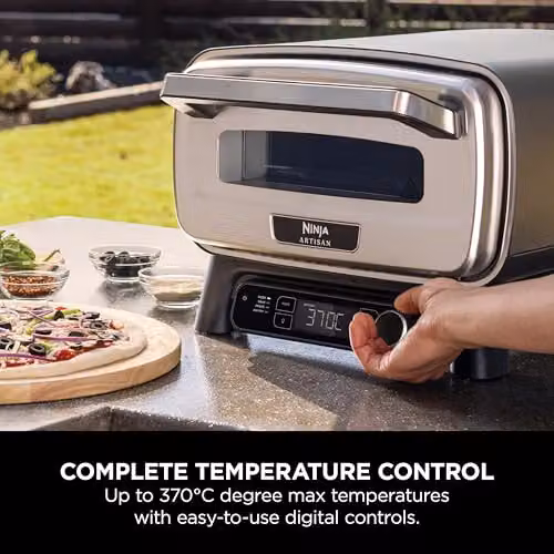 Ninja Artisan Electric Outdoor Pizza Oven and Air Fryer, Grey, W/D/H: 37.0 x 59.0 x 42.0 cm – 2