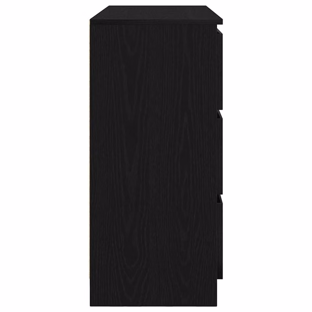 Berkfield Home Black Oak Sideboard, W/D/H: 100 x 35 x 76 cm – 4