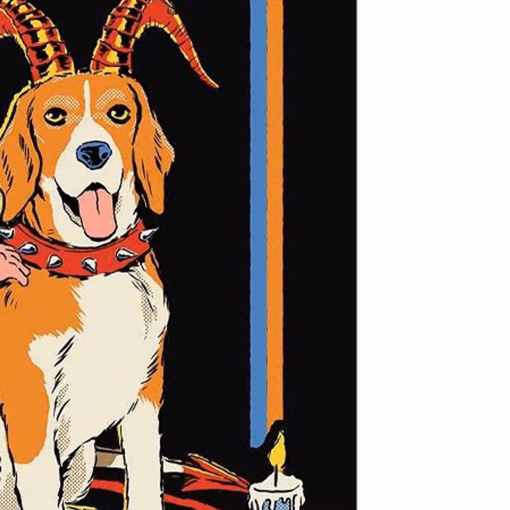 Steven Rhodes Caring for Your Hell Hound Multicolour Retro Paper Poster – 2
