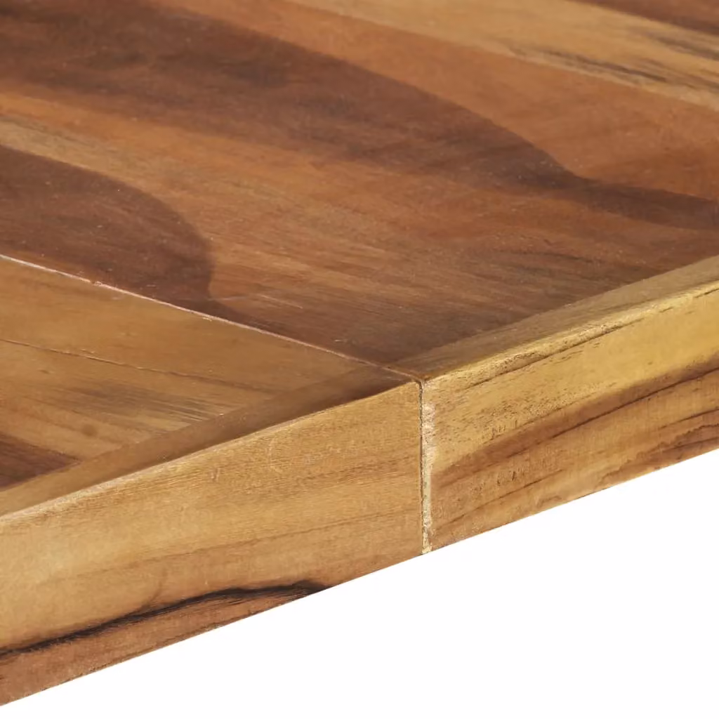 Berkfield Home Square Solid Wood Dining Table in Brown, W/D/H: 140 x 140 x 75 cm – 4
