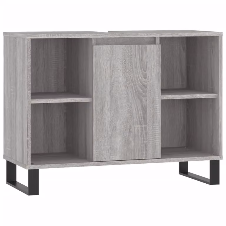 Berkfield Home Grey Sonoma Bathroom Cabinet W/D/H: 80 x 33 x 60 cm