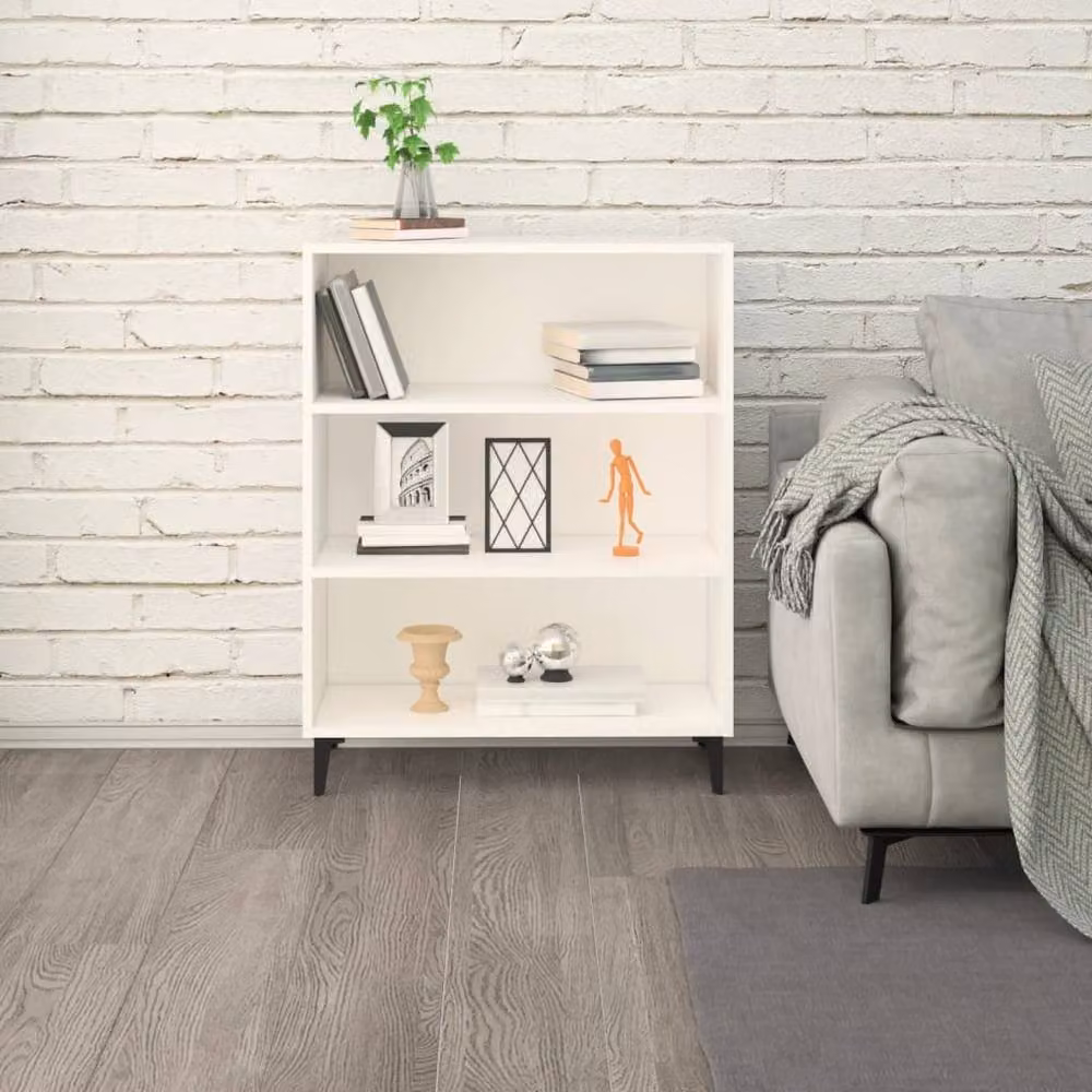 Berkfield Home Modern White Matt Sideboard in Engineered Wood W/D/H: 69.5 x 32.5 x 90 cm – 2
