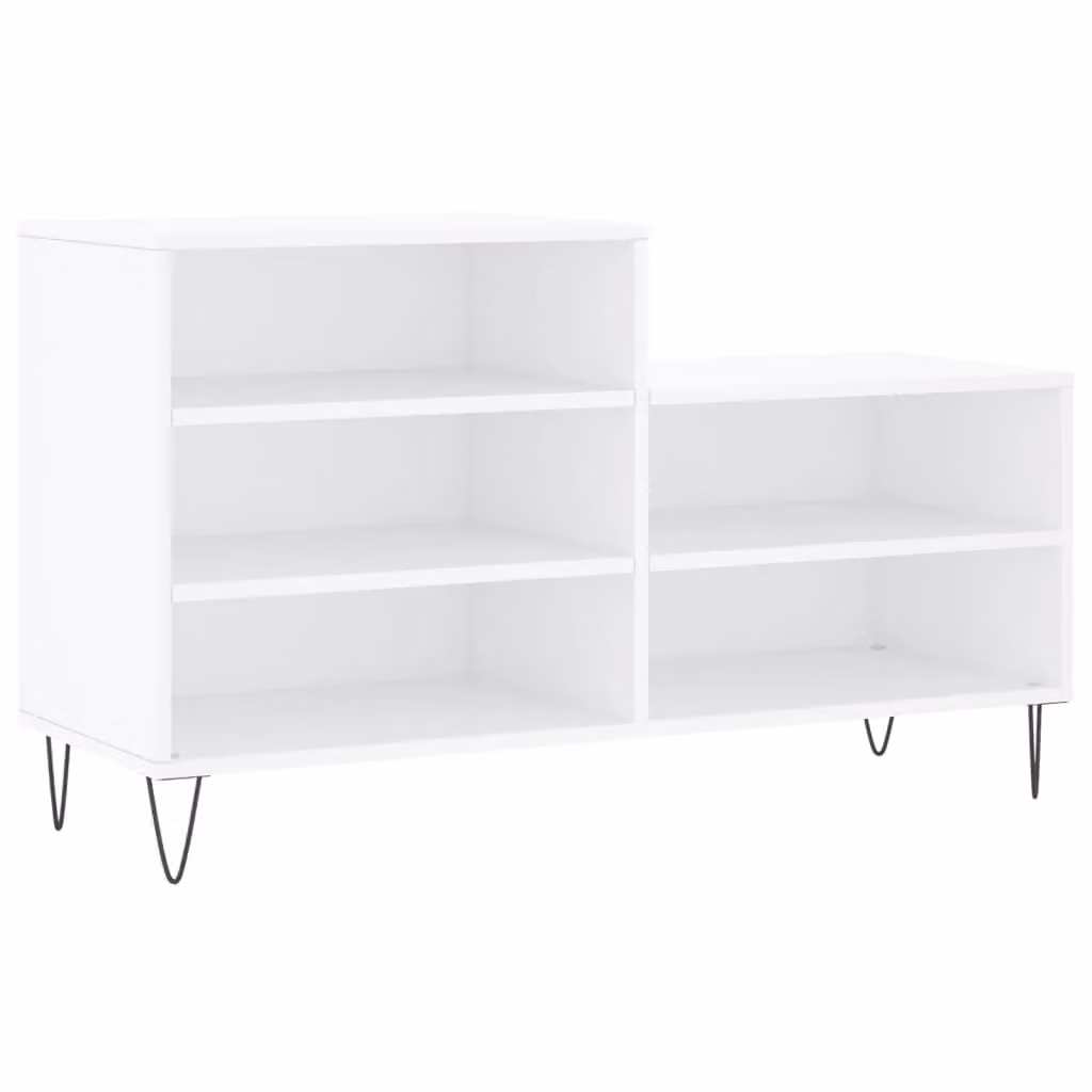 Berkfield Home White Modern Wall Mounted Shoe Cabinet W/D/H: 102 x 36 x 60 cm – 2