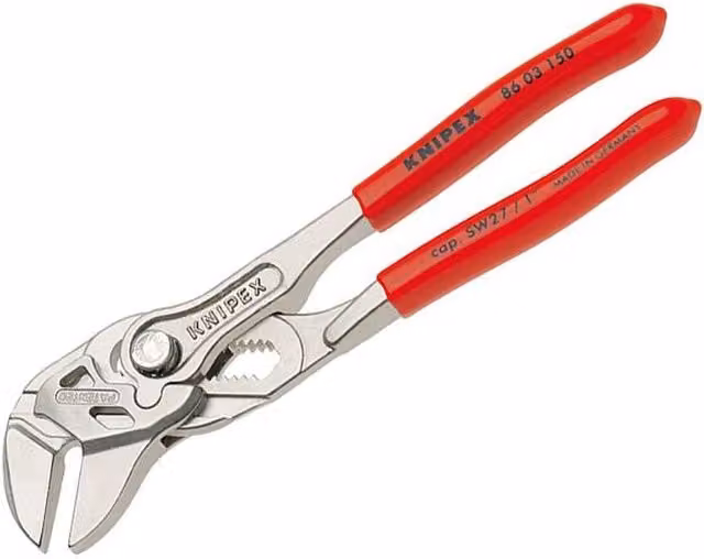 Knipex Mini Pliers Wrench with Red PVC Grip